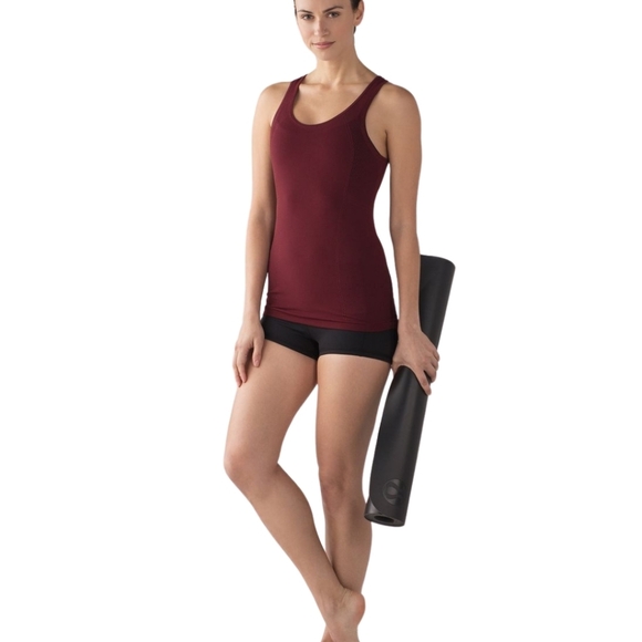 Lululemon Reveal Racerback Tank Top Activewear Athleisure Deep  Rouge Red Size 6 - Picture 4 of 10